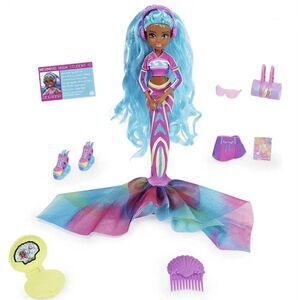 Mermaid High Oceanna Deluxe Mermaid Doll & Accessories with Removable Tail Do...